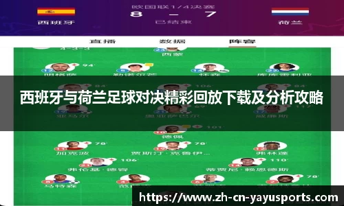 西班牙与荷兰足球对决精彩回放下载及分析攻略